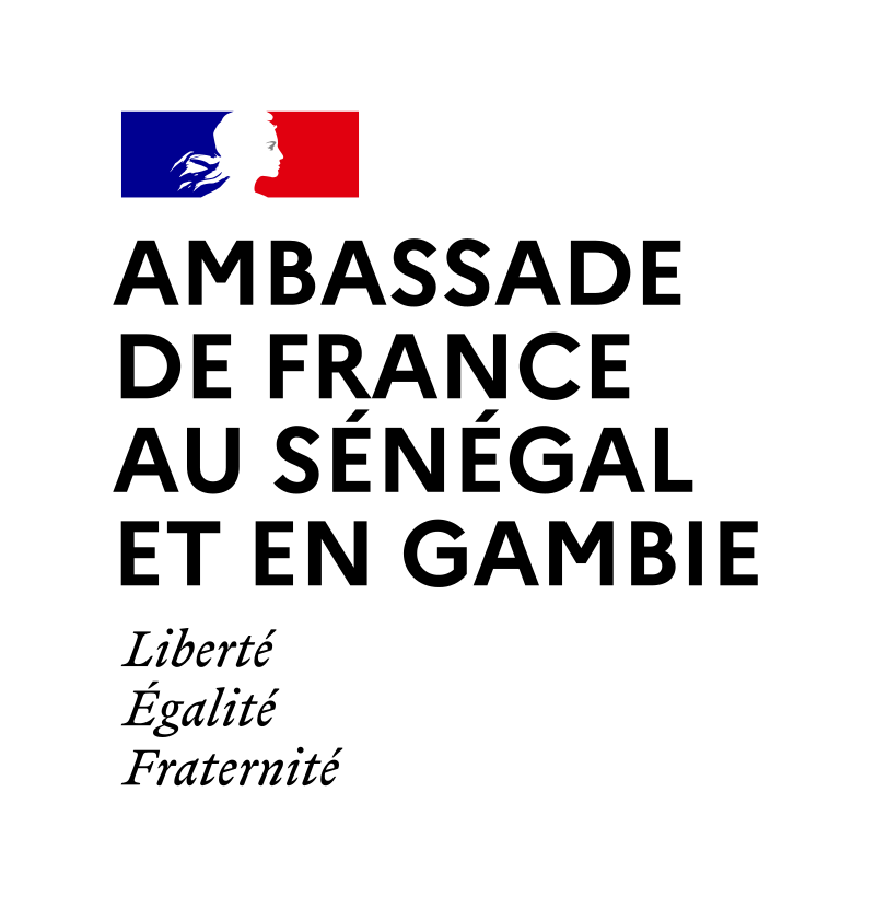 Fondation René Cassin, logo Ambassade de France au Sénégal et en Gambie